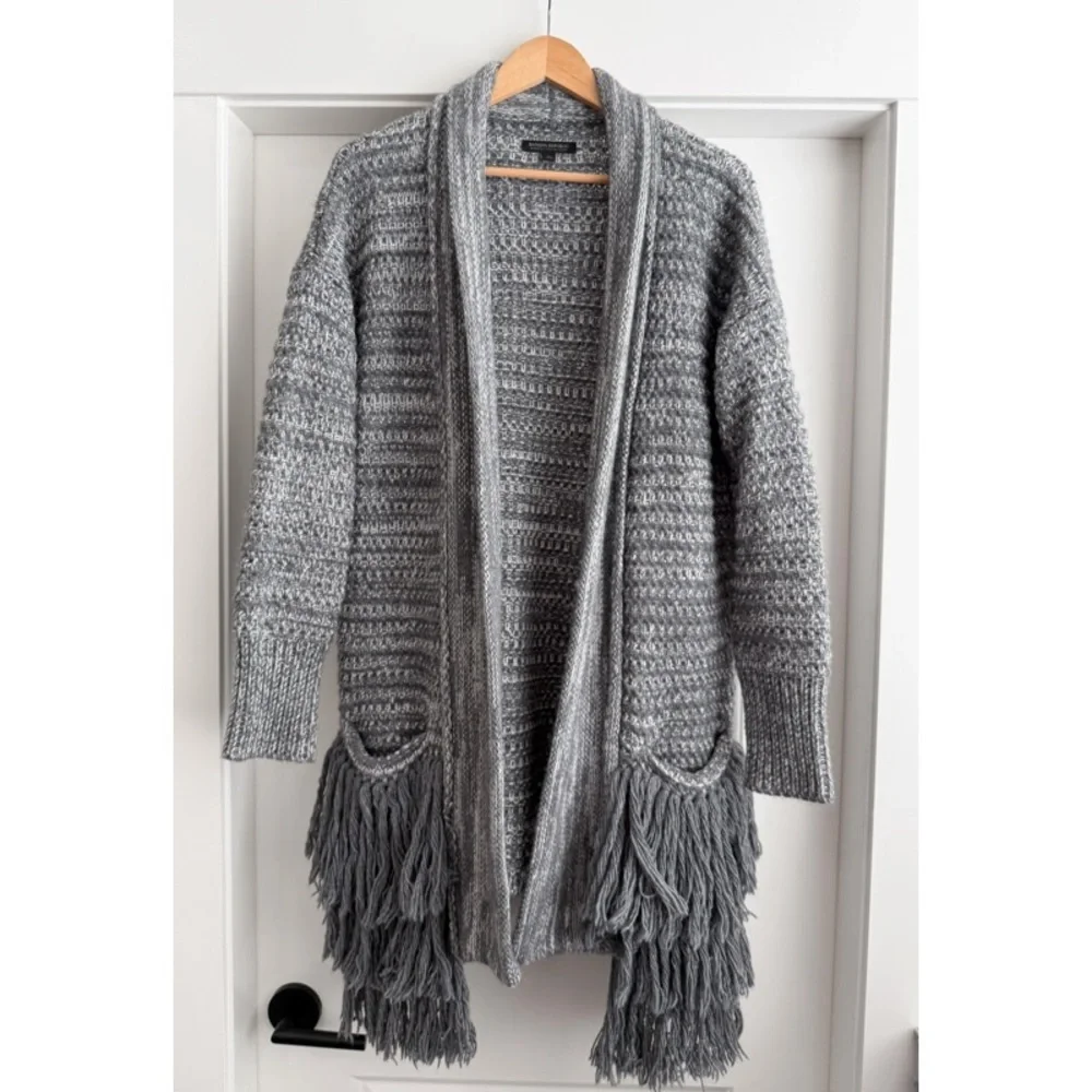 BANANA REPUBLIC Fringe Cardigan R. $168 - Picture 3 of 11